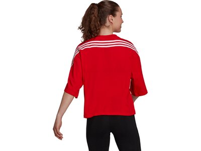adidas Damen Sportswear Future Icons 3-Streifen T-Shirt Rot