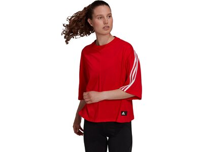 adidas Damen Sportswear Future Icons 3-Streifen T-Shirt Rot