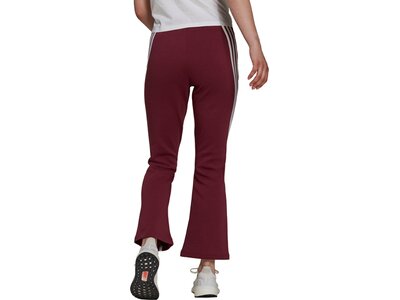 adidas Damen Sportswear Future Icons 3-Streifen Flare Hose Rot