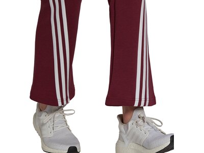 adidas Damen Sportswear Future Icons 3-Streifen Flare Hose Rot