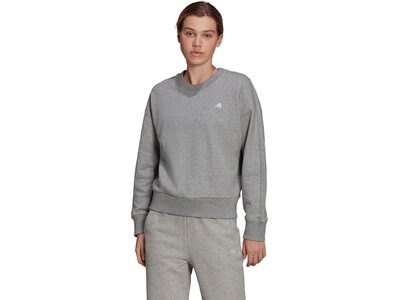 adidas Damen Sportswear Seasonals Stadium Sweatshirt Grau