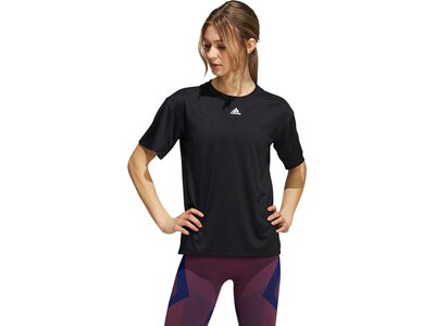 adidas Damen Training 3-Streifen AEROREADY T-Shirt Schwarz