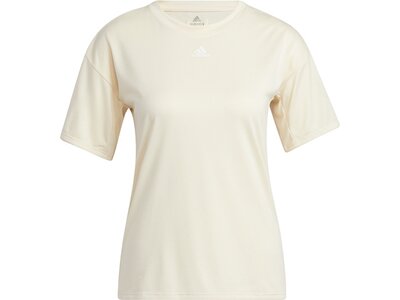 adidas Damen Training 3-Streifen AEROREADY T-Shirt Weiß