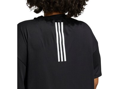 adidas Damen Training 3-Stripes AEROREADY T-Shirt – Große Größen Schwarz
