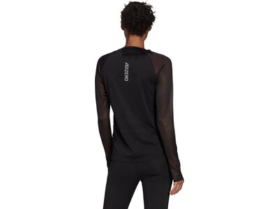 adidas Damen PARLEY ADIZERO Long Sleeve Running T-Shirt Schwarz