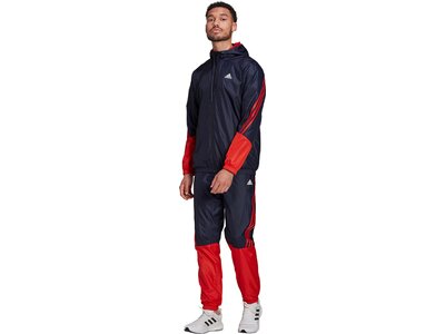 adidas Herren Sportswear Hooded Trainingsanzug Rot