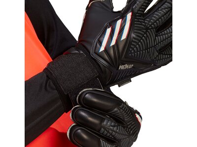 adidas Herren Handschuhe Predator Match Fingersave Schwarz