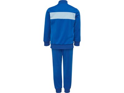 adidas Kinder Essentials 3-Streifen Shiny Trainingsanzug Blau