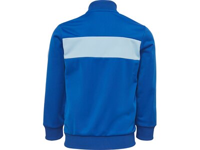 adidas Kinder Essentials 3-Streifen Shiny Trainingsanzug Blau