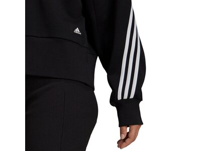 adidas Damen Sportswear Future Icons 3-Streifen Sweatshirt Schwarz