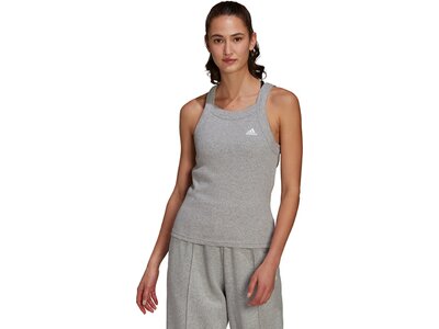 adidas Damen Essentials Yoga Rib Tanktop Grau