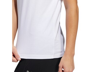 adidas Damen Running Logo Graphic T-Shirt Weiß