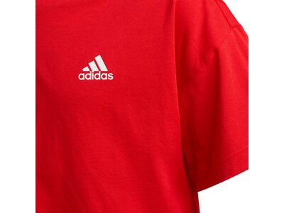 adidas Kinder Organic Cotton Future Icons Sport 3-Streifen Loose T-Shirt Rot