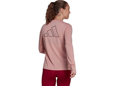 adidas Damen Run Icons Running Longsleeve Pink