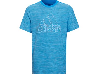 adidas Kinder AEROREADY Heather T-Shirt Blau