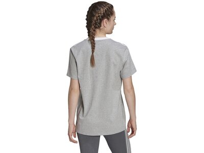 ADIDAS Damen Shirt Essentials 3-Streifen Grau