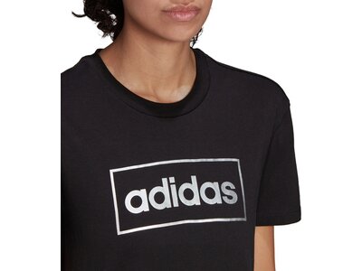 adidas Damen Foil Box Graphic T-Shirt Schwarz