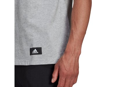 adidas Herren Sportswear Future Icons 3-Streifen T-Shirt Silber