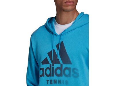 adidas Herren Tennis Graphic Hoodie Blau