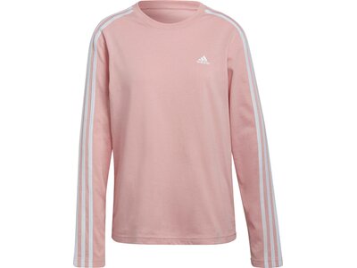 adidas Damen Essentials 3-Streifen Longsleeve Pink