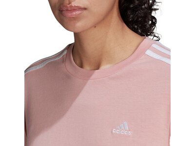 adidas Damen Essentials 3-Streifen Longsleeve Pink
