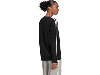 adidas Damen Essentials Studio Lounge 3-Streifen Sweatshirt Schwarz