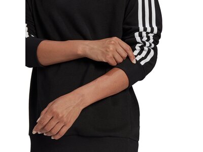 adidas Damen Essentials Studio Lounge 3-Streifen Sweatshirt Schwarz