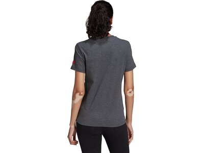 adidas Damen LOUNGEWEAR Essentials Slim Logo T-Shirt Grau