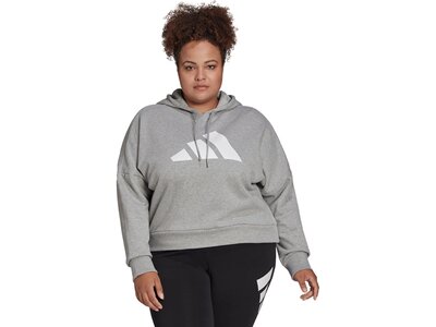 adidas Damen Sportswear Future Icons Hoodie – Große Größen Grau