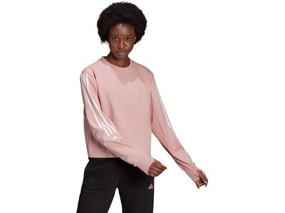adidas Damen AEROREADY Designed to Move Cotton-Touch Sweatshirt Pink