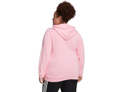 adidas Damen Essentials Logo Kapuzenjacke – Große Größen Pink