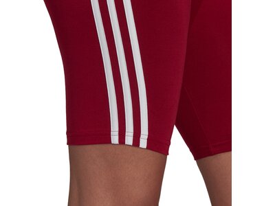 adidas Damen Essentials 3-Streifen kurze Tight Rot