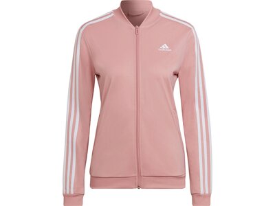 adidas Damen Essentials 3-Streifen Trainingsanzug Pink