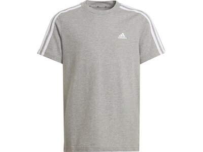 adidas Kinder Essentials 3-Streifen T-Shirt Silber