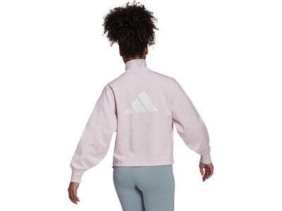 adidas Damen Sportswear Future Icons Quarter-Zip Sweatshirt Grau