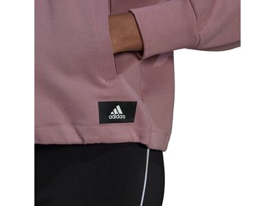 adidas Damen Sportswear Future Icons Quarter-Zip Sweatshirt Braun