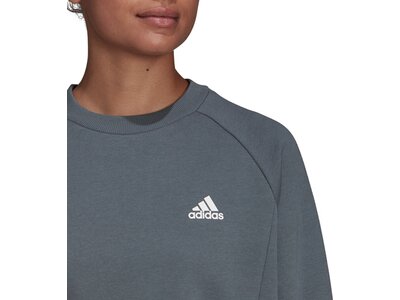 adidas Damen Essentials Studio Fleece Sweatshirt Grau