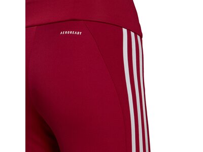 adidas Damen Designed To Move High-Rise 3-Streifen Sport 7/8-Tight Rot