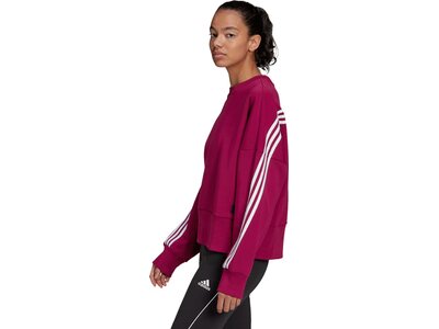 adidas Damen Sportswear Future Icons 3-Streifen Sweatshirt Rot
