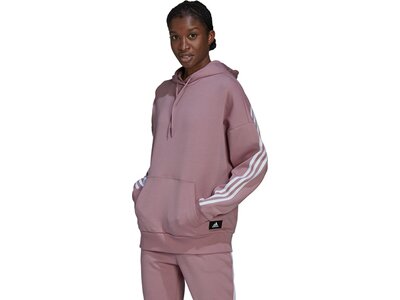 adidas Damen Sportswear Future Icons 3-Streifen Sweatshirt Grau