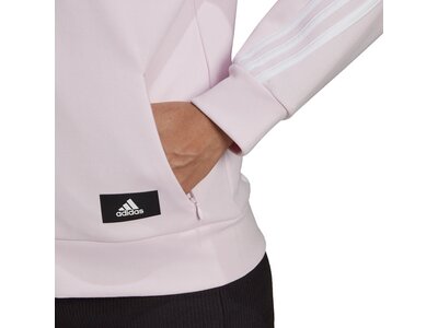 adidas Damen Sportswear Future Icons 3-Streifen Kapuzenjacke Grau