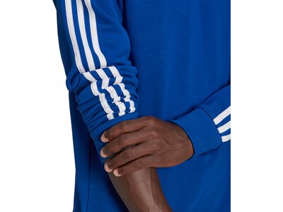 adidas Herren Essentials French Terry 3-Streifen Sweatshirt Blau