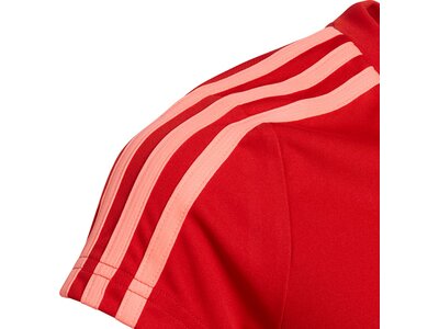 adidas Kinder Designed 2 Move 3-Streifen T-Shirt Rot