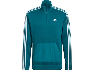 adidas Herren AEROREADY Tricot Quarter-Zip Trainingsanzug Blau