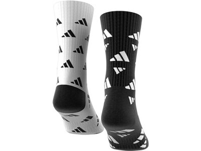 adidas 3-Streifen Graphic Sport Socken, 2 Paar Grau