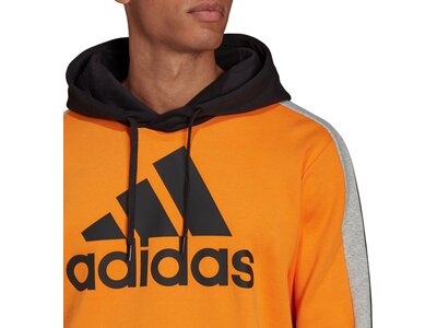 adidas Herren Essentials Colorblock Fleece Hoodie Orange