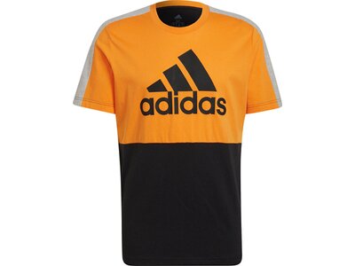 adidas Herren Essentials Colorblock Single Jersey T-Shirt Orange