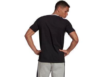 adidas Herren Essentials Colorblock Single Jersey T-Shirt Schwarz