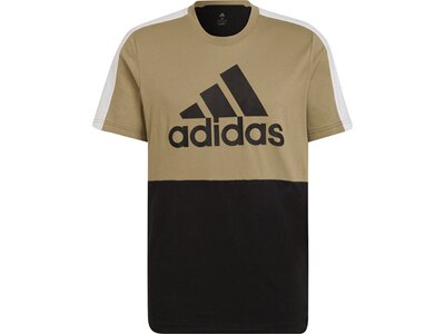 adidas Herren Essentials Colorblock Single Jersey T-Shirt Schwarz