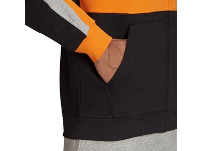 adidas Herren Essentials Colorblock Fleece Kapuzenjacke Orange